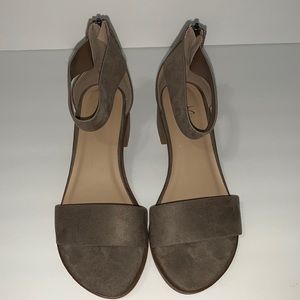 J Adams Open Toe Zipper Heels Women’s Size 6